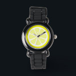 Relógio Lemon Slice Citrus Watch<br><div class="desc">©staceyjean.com</div>