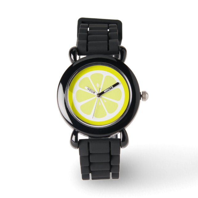 Relógio Lemon Slice Citrus Watch (Frente)
