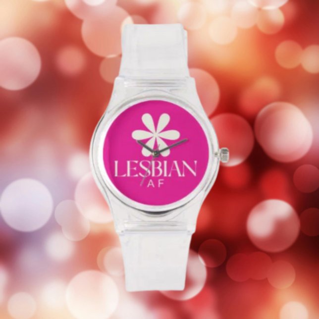 Relógio Lésbica AF White Flower Watch (Criador carregado)