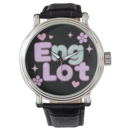 Relógio Letra Bolha Kawaii Englot