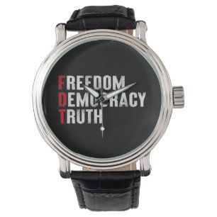 Relógio Liberdade Democracia Verdade