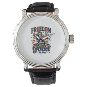 Relógio Liberdade Parece Bom Águia Vintage Patriótica