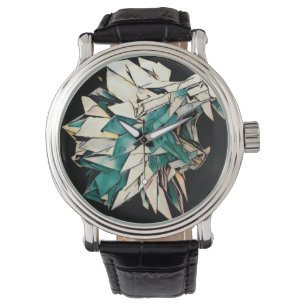 Relógio Lion Black Vintage Leather Watch