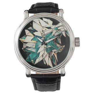 Relógio Lion Black Vintage Leather Watch