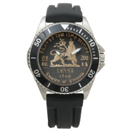 Relógio Lion of Judah - Haile Selassie - Rastafari Watch A