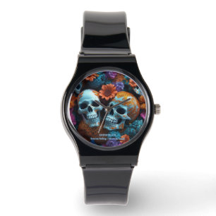 Relógio LITE EXISTENCIAL Memento Mori Amantes Skulls Unise