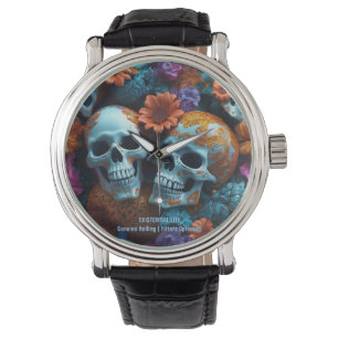 Relógio LITE EXISTENCIAL Memento Mori Lovers Skulls