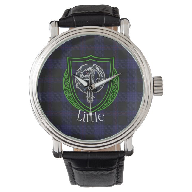 Relógio Little Scottish Clan Tartan & Crest (Frente)