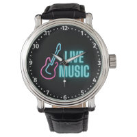 Live Music Neon Guitar