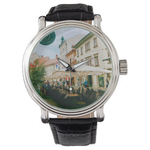 Relógio Ljubljana Cityscape