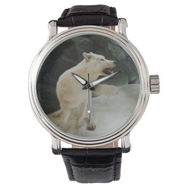 Relógio Lobo Branco (Frente)