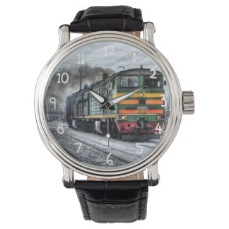Relógio Locomotiva de Comboio Rússia