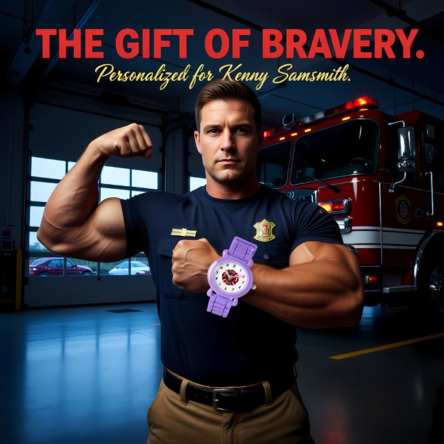 Relógio Logótipo do Departamento de Bombeiros, Crachá Negr (Criador carregado)