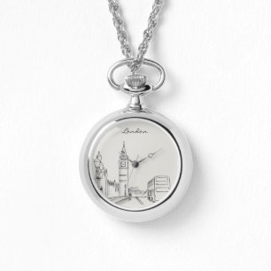 Relógio Londres Art Drawing Simple