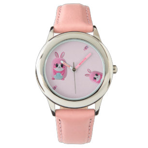 Relógio "Lou Lou". Uma fofinho, criatura rosa