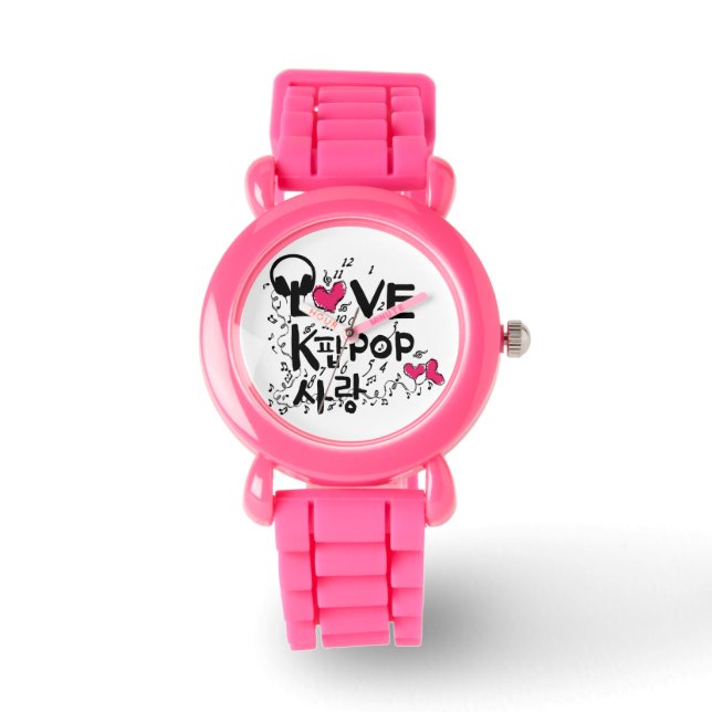 Relógio LOVE K-POP MUSIC Watch (Frente)