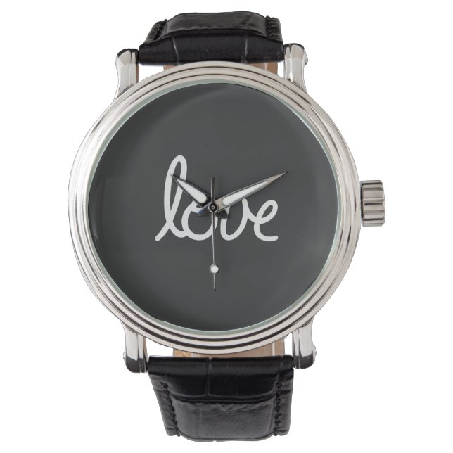 Relógio Love Typografia Watch (Frente)