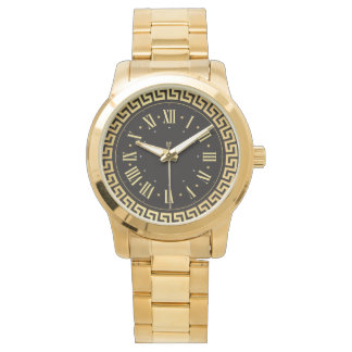 Relógio Luxuoso Monograma Unissex Elegante