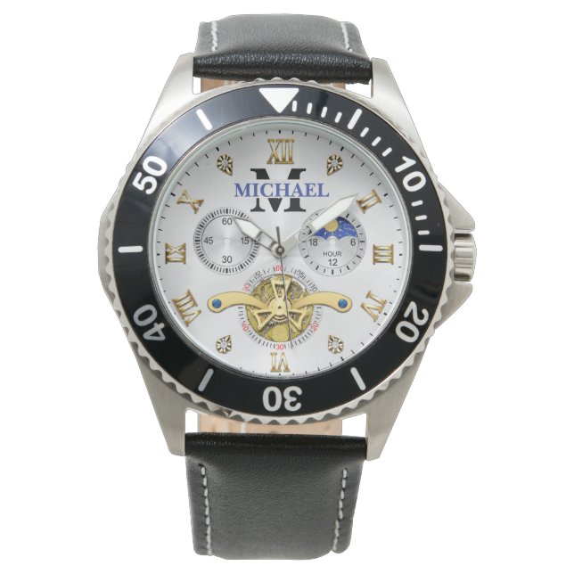 Relógio Luxury White Elegant Automatic  (Frente)