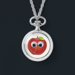 Relógio Maçã, fruta vermelha com olhos maliciosos - Person<br><div class="desc">A design que você descreve parece encantadora e divertida. Uma maçã vermelha de desenho animado com grandes olhos devotos dá ao objeto uma personalidade animada e viva. A cor vermelha da maçã poderia indicar sua frescura e vivacidade, enquanto o sorriso e os grandes olhos balançantes adicionam um toque amigável e...</div>