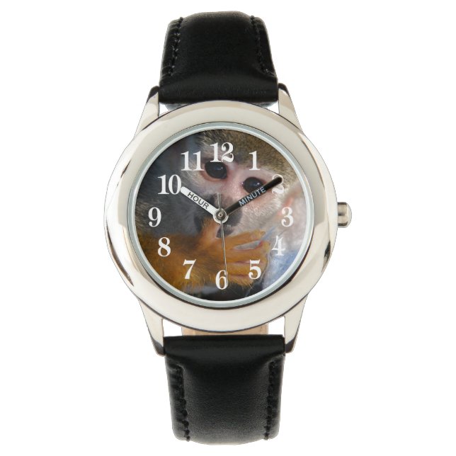 Relógio Macaco-Bebê Bonito Recuperado (Frente)