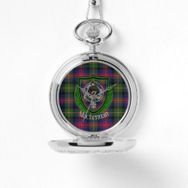 Relógio MacLennan Scottish Clan Tartan & Crest