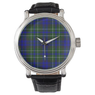 Relógio Macneil de Colonsay tartan xadrez verde azul