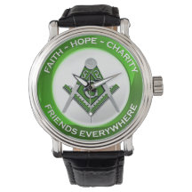 Relógio Maçônico Verde