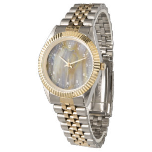 Relógio Madeira ondulada petrificada