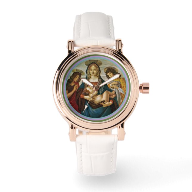 Relógio Madona e Menino de Botticelli (Frente)