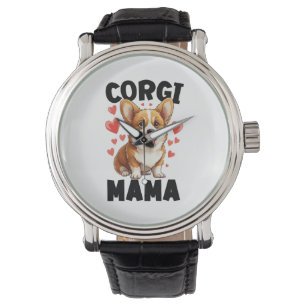 Relógio Mãe Corgi - Mãe Corgi Fofa