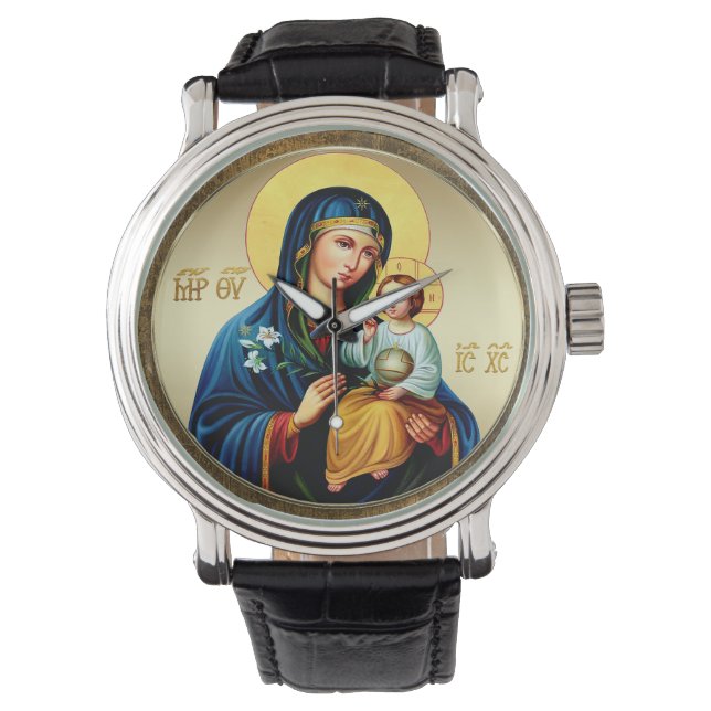 Relógio Mãe de Deus, virgem maria (Frente)