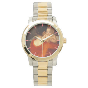 Relógio Mãe em Vermelho com Filho