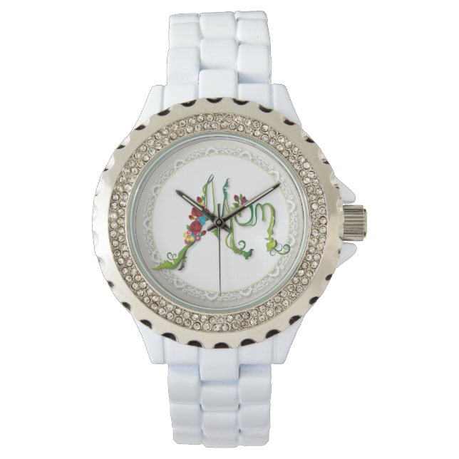 Relógio Mãe Rhinestone Watch (Frente)