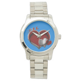 Relógio Magia do Coração Unisex, com Grande Superdimension