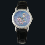 Relógio *~* Mágica Sereia, Turtle do Mar Glitter<br><div class="desc">* Popular Mermaid e Sea Turtle Women's watch * Uma sereia giramente divertida e bonita cavalgando um falso e cheio de tartaruga marinha unicórnio "turticorn" decora a face do relógio desta mulher. A banda de relógio é couro preto. A imagem da sereia é doce feminina e divertida. Está na hora...</div>