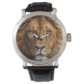 Relógio Majestic Lion Wrist Watch – Powerful Wildlife Art 