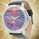 Relógio Malecon Sunset 0911<br><div class="desc">Pintura da Coleção "Malecon Sunset 0911" A Vintage Leather Watch dos Homens é uma peça importante que nunca sairá do estilo. Com um movimento de quartzo em três mãos e uma verdadeira precinta de couro, o aspecto clássico deste relógio é excelente para ocasiões formais e divertidas. Personalize o rosto neste...</div>