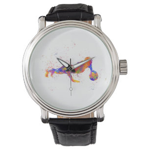 Relógio Malhação ginmasta en acuarela