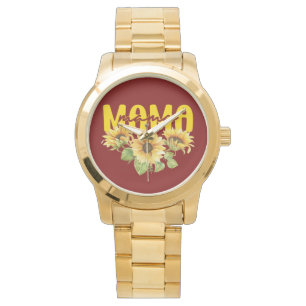 Relógio Mamãe Sunflower Sunshine - Design Floral alegre