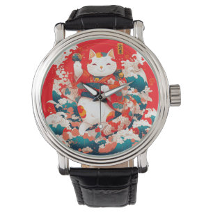 Relógio Maneki-Neko, Gato Sortudo Japonês