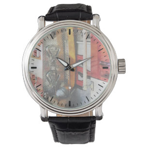 Relógio Mangueira de Incêndio, Balde e Bocal