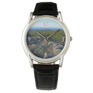 Relógio Manhã no topo da montanha Cadillac em Acadia