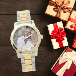 Relógio Mans PHOTO Watch 25 50th Husband ANY Aniversário