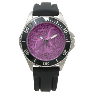 Relógio manticore em roxo 