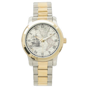 Relógio Mapa do Hemisfério Oeste do Galleon - Entrega à 