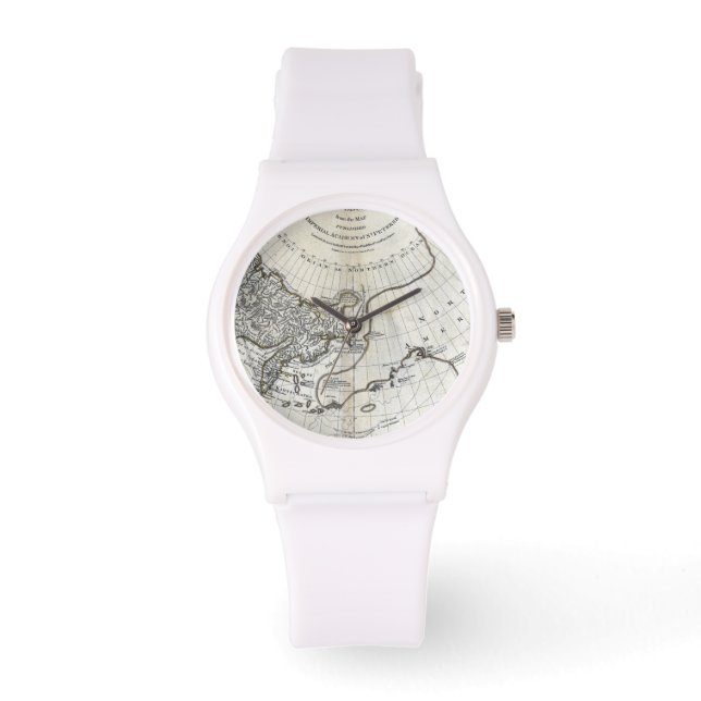 RELÓGIO MAPA: PACÍFICO DO NORTE (Frente)