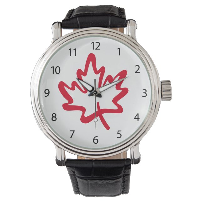 Relógio Maple Leaf Canada não é para venda aos EUA (Frente)