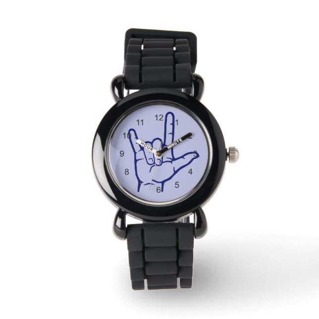 Relógio Marinho ASL I Love You Watch (Frente)