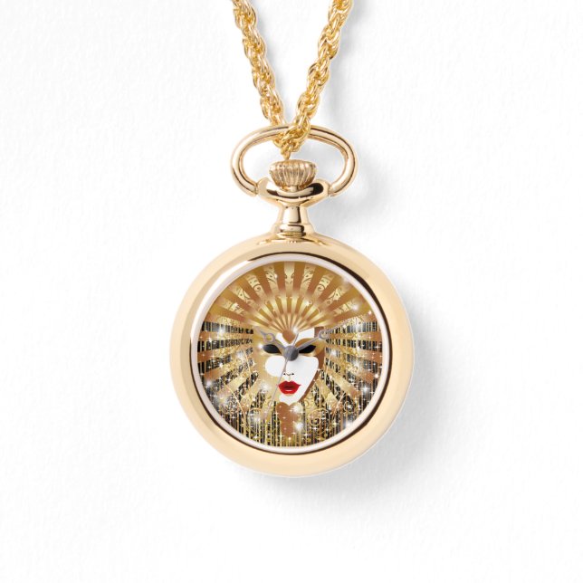 Relógio Máscara do ouro Venice (Frente)